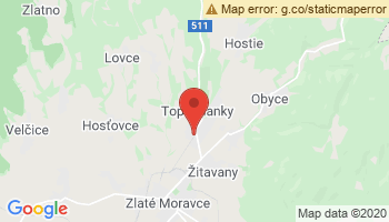 Google map: Železničná ulica 951 93 Topoľčianky